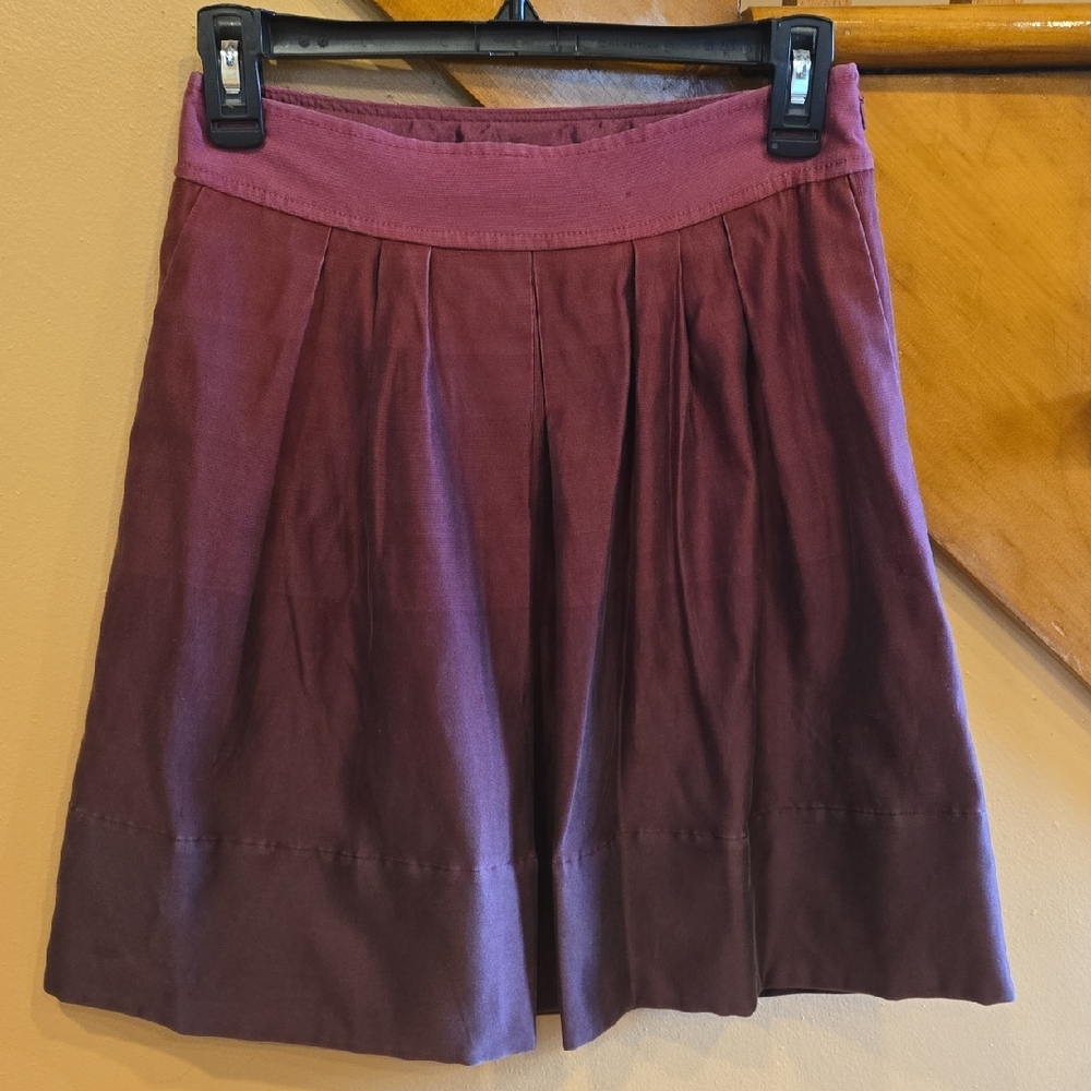Polyester/Silk Women's Purple Skirt Ombre Flare Size 0